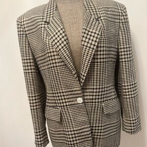 Vintage Jones New York Glen Plaid blazer 10